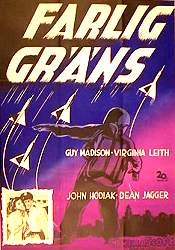 Farlig gräns 1956 poster Guy Madison Virginia Leith Rymdskepp