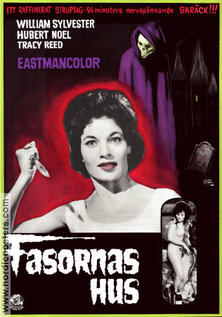 Fasornas hus 1965 poster Tracy Reed William Sylvester Hubert Noel Lance Comfort Affischkonstnär: Walter Bjorne