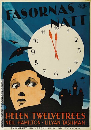 Fasornas natt 1930 poster Helen Twelvetrees Klockor