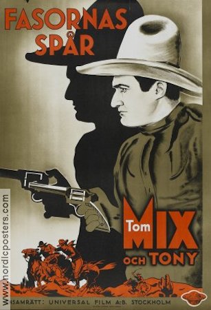 Fasornas spår 1932 poster Tom Mix