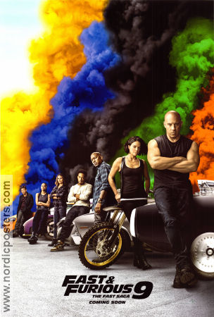 Fast and Furious 9 2021 poster Vin Diesel Michelle Rodriguez Jordana Brewster Justin Lin Bilar och racing