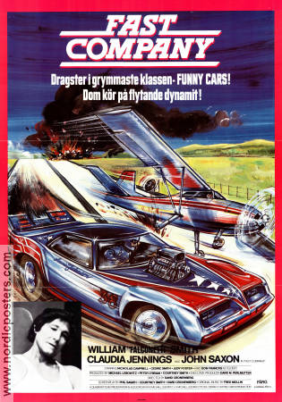 Fast Company 1979 poster William Smith Claudia Jennings John Saxon David Cronenberg Bilar och racing Sport