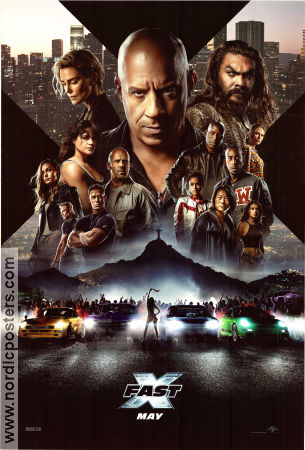 Fast X 2023 poster Vin Diese lMichelle Rodriguez Jason Statham Louis Leterrier Bilar och racing