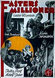 Fasters millioner 1934 poster Tutta Rolf Erik Berglund