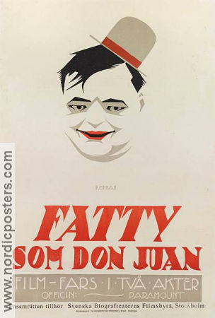 Fatty som Don Juan 1921 poster Fatty Arbuckle Lila Lee
