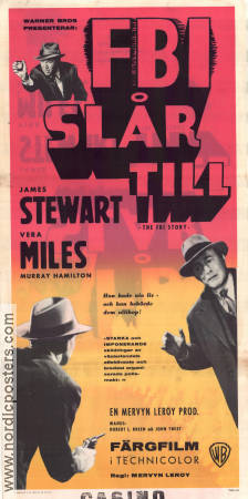 FBI slår till 1959 poster James Stewart Vera Miles Mervyn LeRoy Poliser