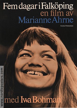 Fem dagar i Falköping 1975 poster Iwa Bohman Marianne Ahrne
