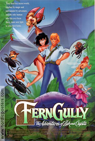 Ferngully 1992 poster Samantha Mathis Bill Kroyer Animerat