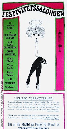 Festivitetssalongen 1965 poster Georg Rydeberg Lena Granhagen Allan Edwall Stig Ossian Ericson