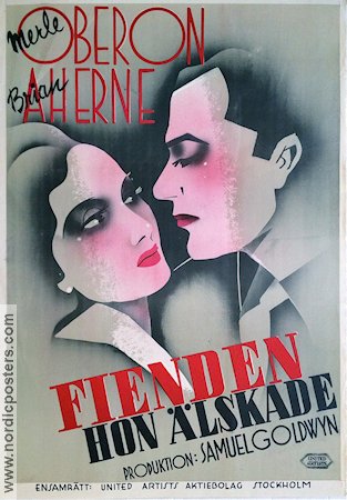 Fienden hon älskade 1936 poster Merle Oberon Brian Aherne H C Potter