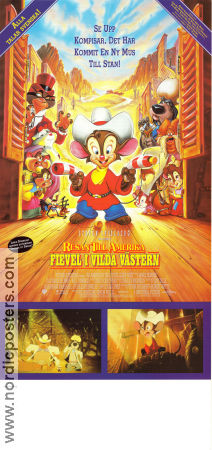 Fievel i vilda västern 1991 poster Don Bluth Animerat