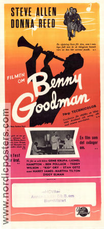 Filmen om Benny Goodman 1956 poster Steve Allen Valentine Davies