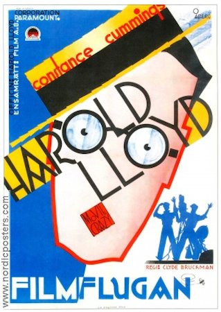 Filmflugan 1932 poster Harold Lloyd Constance Cummings