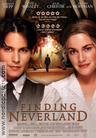 Finding Neverland 2004 poster Johnny Depp Kate Winslet Julie Christie Dustin Hoffman Marc Forster Hitta mer: Peter Pan