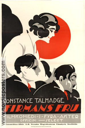 Firmans fru 1918 poster Constance Talmadge Norman Kerry