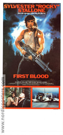 First Blood 1982 poster Sylvester Stallone Brian Dennehy Ted Kotcheff Affischkonstnär: Drew Struzan Hitta mer: Rambo