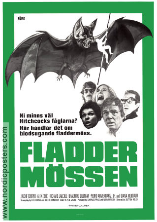 Fladdermössen 1974 poster Jackie Cooper Alex Cord Richard Jaeckel Sutton Roley
