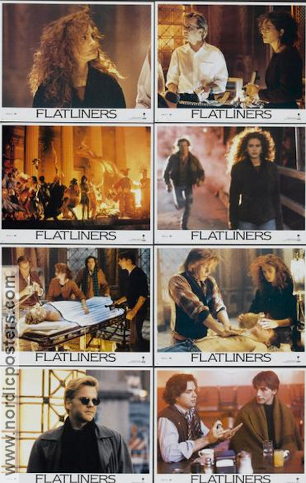 Flatliners 1990 lobbykort Kiefer Sutherland Julia Roberts