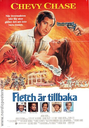 Fletch är tillbaka 1989 poster Chevy Chase Hal Holbrook Julianne Phillips Michael Ritchie