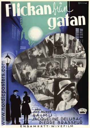 Flickan från gatan 1939 poster Raimu Jacqueline Delubac Jeff Musso