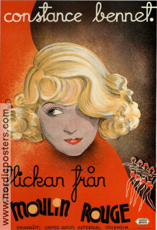 Flickan från Moulin Rouge 1934 poster Constance Bennett Franchot Tone Sidney Lanfield