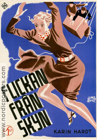 Flickan från skyn 1933 poster Karin Hardt Karl Ludwig Schreiber Erich Waschneck Filmbolag: UFA