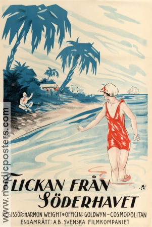 Flickan från Söderhavet 1923 poster Alfred Lunt F Harmon Weight
