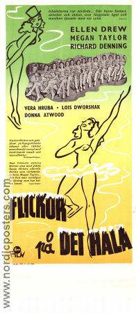 Flickor på det hala 1942 poster Ellen Drew Richard Denning Jerry Colonna Bernard Vorhaus Vintersport