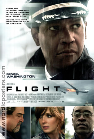 Flight 2012 poster Denzel Washington Don Cheadle Bruce Greenwood Robert Zemeckis Flyg