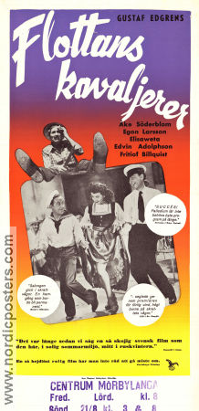 Flottans kavaljerer 1948 poster Åke Söderblom Egon Larsson Marianne Löfgren Bojan Westin Gustaf Edgren