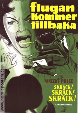 Flugan kommer tillbaka 1959 poster Vincent Price Brett Halsey David Frankham Edward Bernds