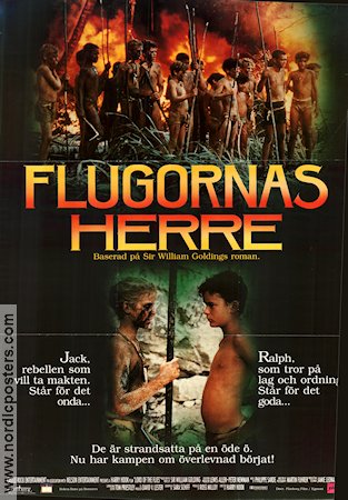 Flugornas herre 1990 poster Balthazar Getty Chris Furrh Danuel Pipoly Harry Hook Text: William Golding Barn