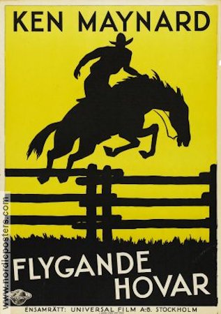 Flygande hovar 1930 poster Ken Maynard