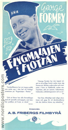 Flygmalajen i flottan 1944 poster George Formby Anne Firth Reginald Purdell Marcel Varnel