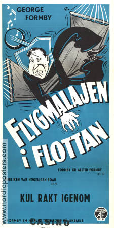 Flygmalajen i flottan 1944 poster George Formby Anne Firth Reginald Purdell Marcel Varnel