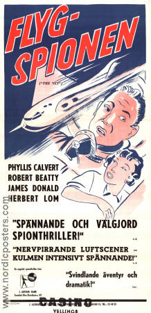 Flygspionen 1953 poster Phyllis Calvert James Donald Herbert Lom Anthony Asquith Flyg