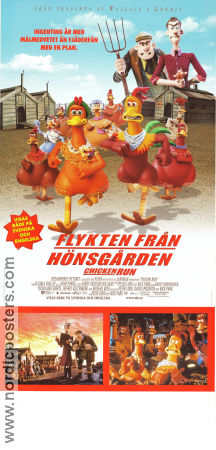 Flykten från hönsgården 2000 poster Mel Gibson Nick Park Fåglar Animerat