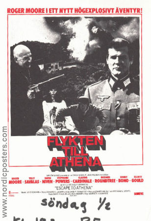Flykten till Athena 1979 poster Roger Moore Telly Savalas David Niven George P Cosmatos