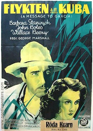 Flykten till Kuba 1936 poster Barbara Stanwyck John Boles Eric Rohman art