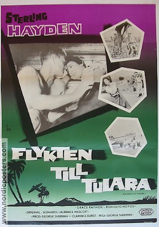 Flykten till Tulara 1959 poster Sterling Hayden