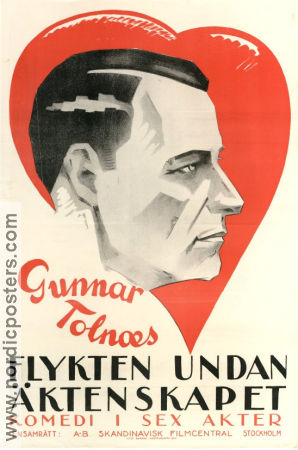 Flykten undan äktenskapet 1922 poster Stella Arbenina Gunnar Tolnaes Artur Retzbach