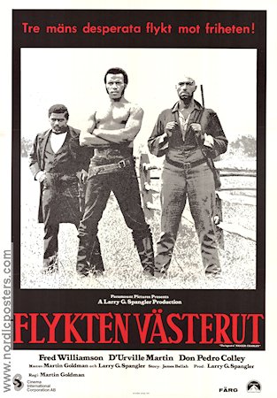 Flykten västerut 1972 poster Fred Williamson