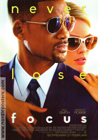 Focus 2015 poster Will Smith Margot Robbie Rodrigo Santoro Glenn Ficarra