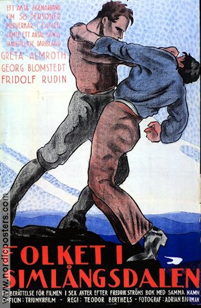 Folket i Simlångsdalen 1925 poster Fridolf Rhudin