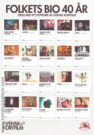 Folkets bio 40 år kortfilm 2013 poster Sascha Fülscher Next Door Letters Fijona Jonuzi Johan Jonasson Animerat