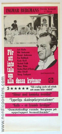 För att inte tala om alla dessa kvinnor 1964 poster Jarl Kulle Bibi Andersson Ingmar Bergman