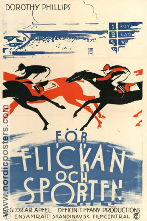 För flickan och sporten 1925 poster Lou Tellegen Dorothy Phillips Oscar Apfel