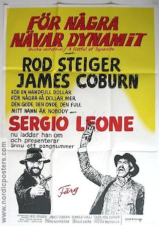 För några nävar dynamit 1974 poster James Coburn Sergio Leone