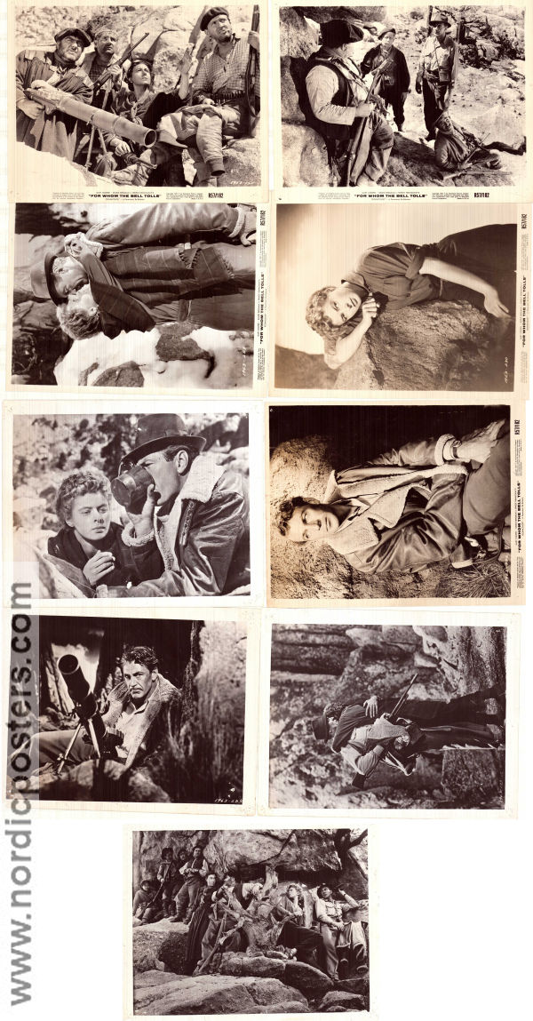 For Whom the Bell Tolls 1943 filmfotos Gary Cooper Ingrid Bergman Akim Tamiroff Sam Wood Text: Ernest Hemingway