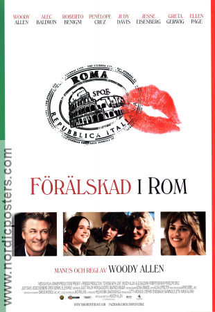 Förälskad i Rom 2012 poster Penelope Cruz Jesse Eisenberg Woody Allen